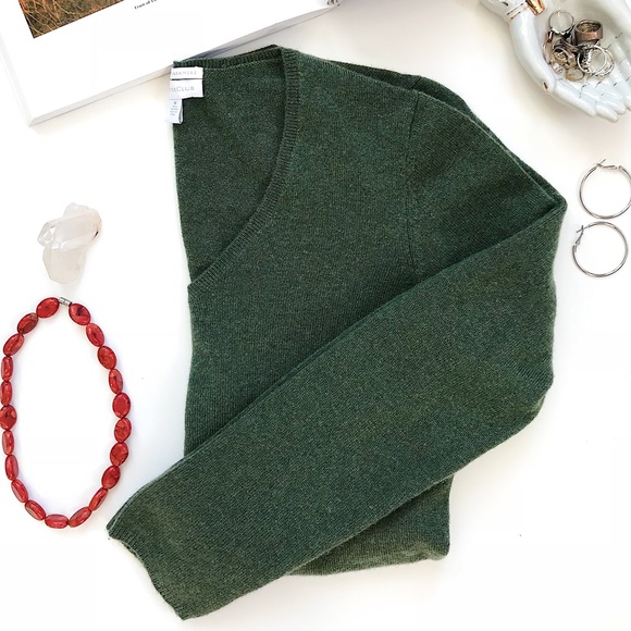 Charter Club Cashmere V Neck Top - Picture 3 of 5